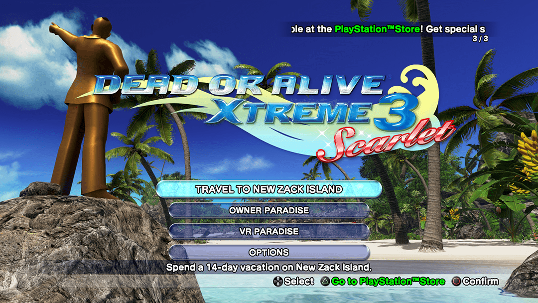 DEAD OR ALIVE Xtreme 3 Scarlet WEB MANUAL