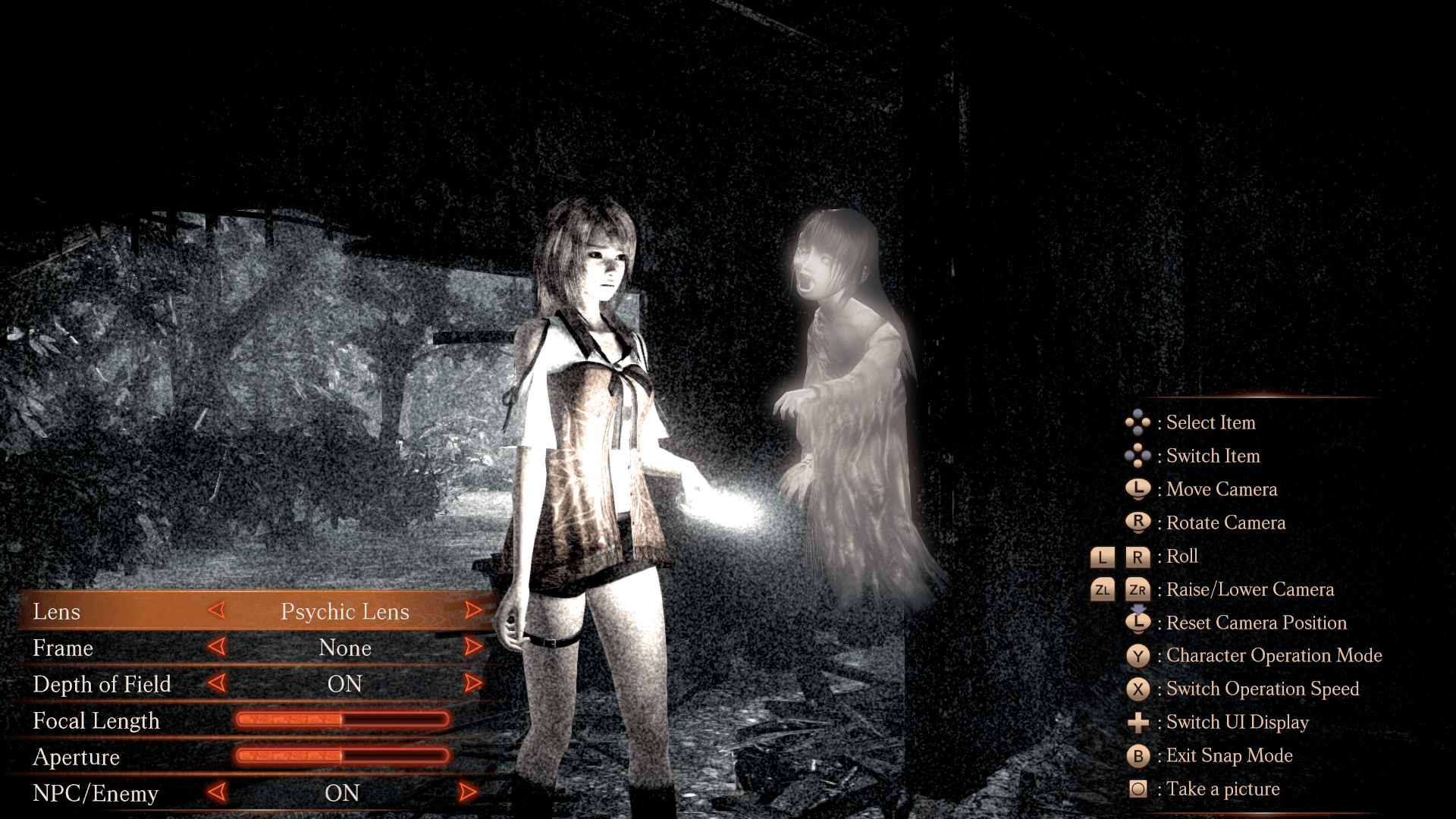 Basic Controls: PlayStation®5  FATAL FRAME: Maiden of Black Water Official  Web Manual