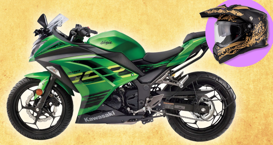 Kawasaki Ninja 300 「SOL SS-2P 織田信長」安全帽